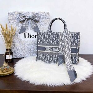 Dior Medium Book Tote in Blue